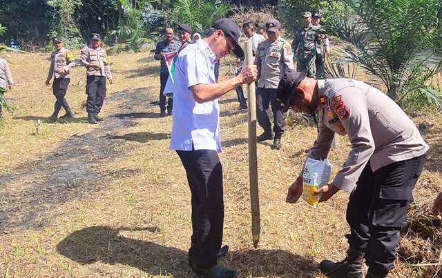 Polsek Darul Aman Dukung Swasembada Pangan Melalui Penanaman Jagung Kuartal III